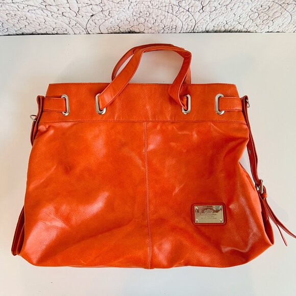 Elite Models Fashion Hobo Bag Orange - Picture 10 of 10
